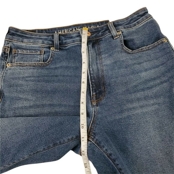American Eagle High Rise Mom Jean 6 X-Long NWT - Picture 11 of 12